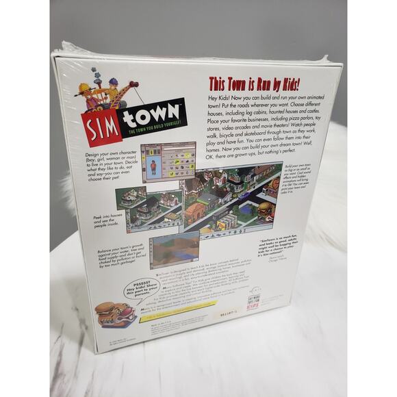 Sim Town Big Box Windows Mac PC CD Maxis COMPLETE Kids Game SimTown 1990’s - Picture 4 of 4
